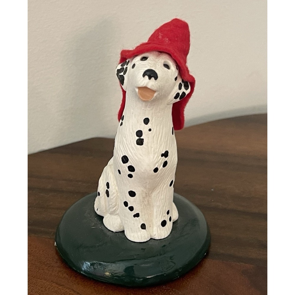 Byers Choice Caroler Animal Series Dalmation Christmas Fireman Puppy Dog